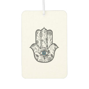 Ambientador Mano simple dibujada floral Hamsa mano