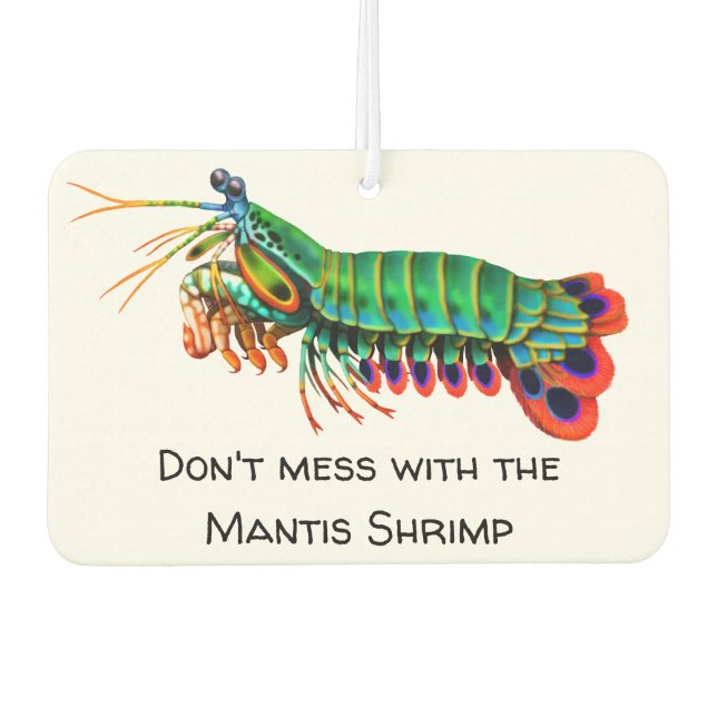 Ambientador Mantis Shrimp Saltwater Aquarium Air Freshener (Anverso)