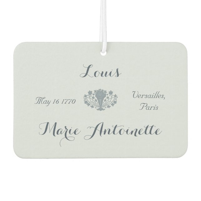 Ambientador Marie Antoinette Boda Rococo Dusty Blue (Anverso)