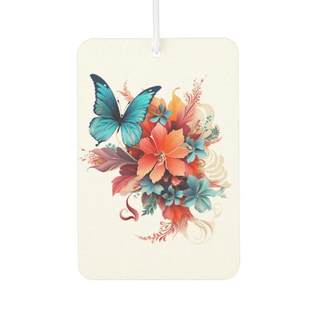Ambientador Mariposa y flores (Anverso)