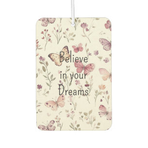 Ambientador Mariposas De Crema Púrpura Floral Cree Sueños