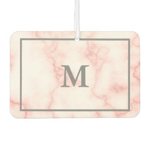 Ambientador Mármol rosa de imitación monogramada