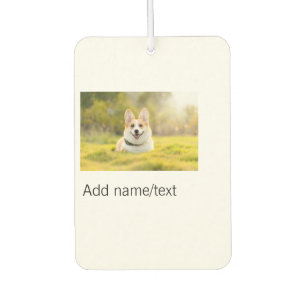 Ambientador Mascota de perro lindo añadir nombre texto editabl