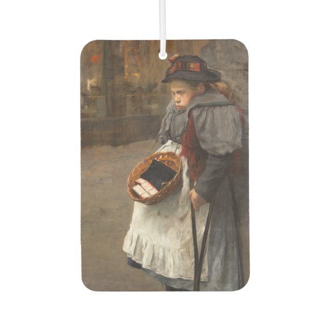 Ambientador Matchstick Chica Pobre Calle Urchin Pobreza Urbana (Anverso)