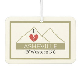 Ambientador Me encanta Asheville y Western NC Air Freshener