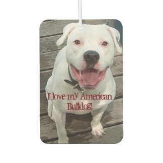Ambientador ¡Me encanta mi Bulldog americano! Freshener de Air