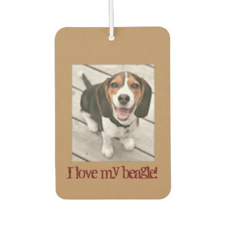 Ambientador Me encanta mi coche beagle Air Freshener