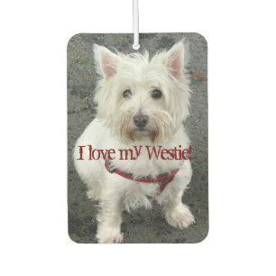 Ambientador Me encanta mi Westie Car Air Freshener