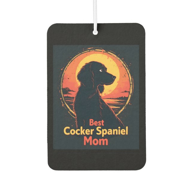 Ambientador Mejor Madre Perro - Cocker Vintage Spaniel T-Shi (Anverso)