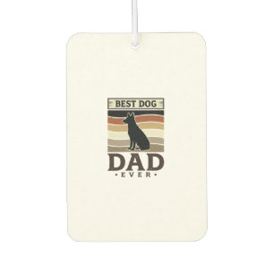 Ambientador Mejor papá de perro vintage diseño de amante de pe