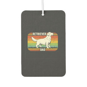 Ambientador Mejor Papá Retriever Dorado Vintage Papá Perro