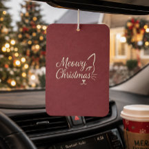 'Meowy Navidad' Foto Elegante de Cranberry Profund