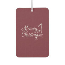 'Meowy Navidad' Foto Elegante de Cranberry Profund