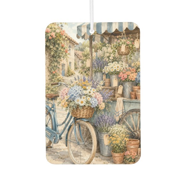 Ambientador Mercado de Flores Bloomcore en Bicicleta (Anverso)
