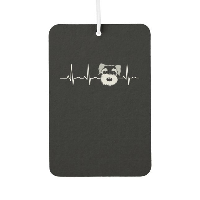 Ambientador Mini Schnauzer Heartbeat Schnauzer Face (Anverso)