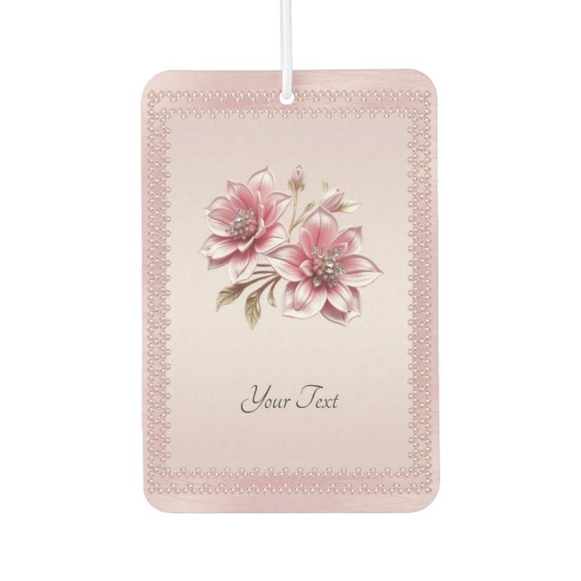 Ambientador Modern Pink Flowers Air Freshener (Anverso)