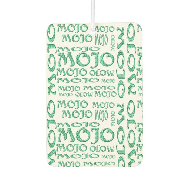 Ambientador Mojo blanco protector de aire para coches (Anverso)
