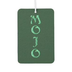 Ambientador Mojo green car air freshener