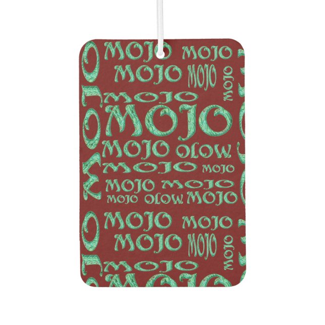 Ambientador Mojo rojo protector de aire para coches (Anverso)