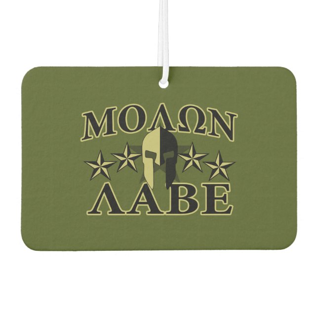 Ambientador Molon Labe Spartan Helmet 5 estrellas (Anverso)