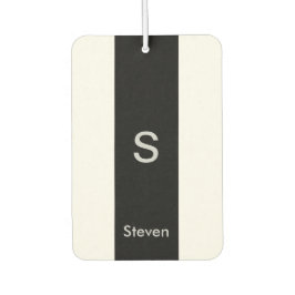 Ambientador Monograma dos tonos moderno negro y blanco