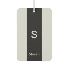 Ambientador Monograma dos tonos negro moderno y gris