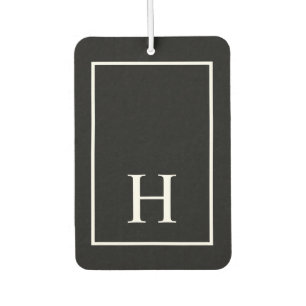 Ambientador Monograma Negro Personalizado