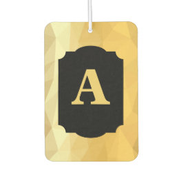 Ambientador Monograma personal negro metálico dorado