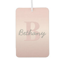 Monograma rosa de Personalizable corto y guión de