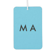 Ambientador Monograma simple añada su letra de nombre man mini