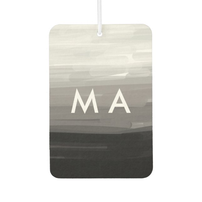 Ambientador Monograma simple añada su letra de nombre man mini (Anverso)