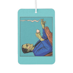 Ambientador Monstruo de Frankenstein del Pop Art bebiendo té e