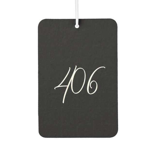 Ambientador Montana Black con código de área blanca (Anverso)