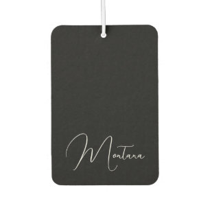 Ambientador Montana Black con letras blancas