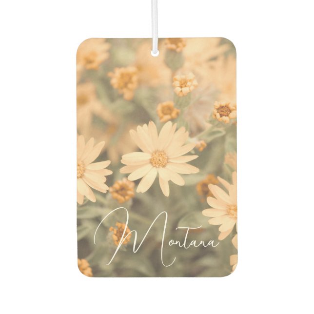 Ambientador Montana Burnt Naranja Wildflower Air Freshener (Anverso)