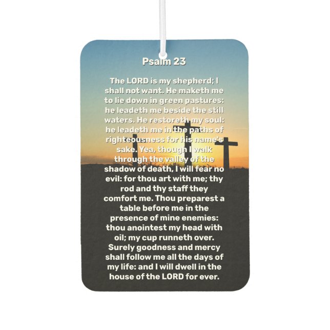 Ambientador Monumento al atardecer de tres cruces (Anverso)