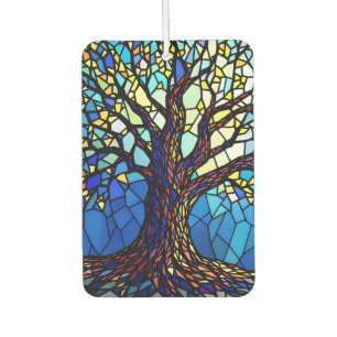 Ambientador Mosaico de Vidrio Roto del Árbol de la Vida
