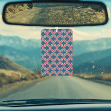 Mosaicos marroquíes azules y rojos, Entramado, Cua