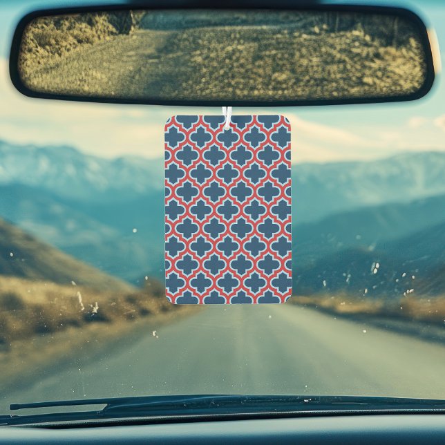 Ambientador Mosaicos marroquíes azules y rojos, Entramado, Cua (Subido por el creador)