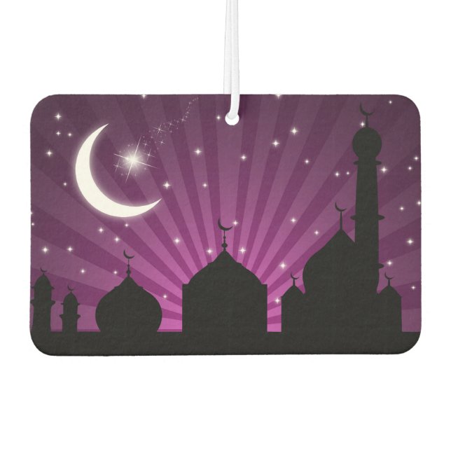 Ambientador Mosque Silhouette Purple Night - Air Freshener (Anverso)