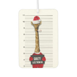 Ambientador Mugshot Guilty Giraffe Funny Navidades