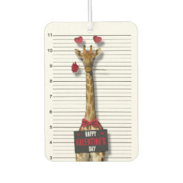 Ambientador Mugshot Guilty Giraffe Gracioso Feliz Día de San V