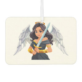 Ambientador Mujer adorable Ángel con alas abiertas y espada