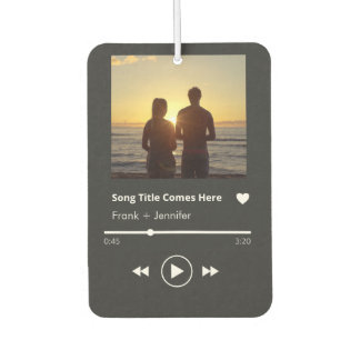 Ambientador Música personalizada foto de pareja moderna regalo