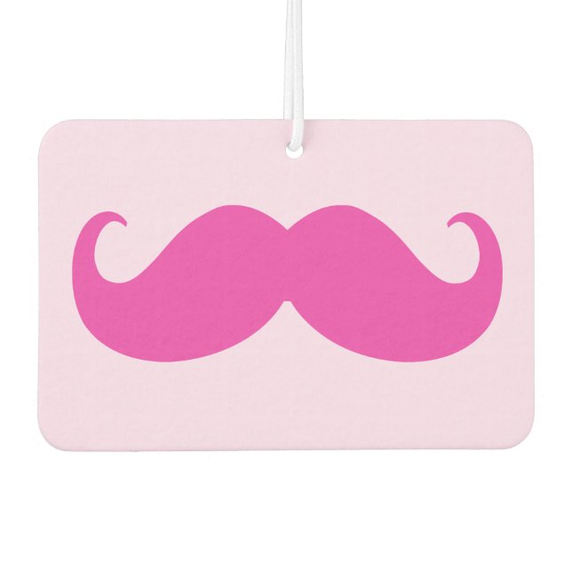 Ambientador Mustache clásico rosado (Anverso)