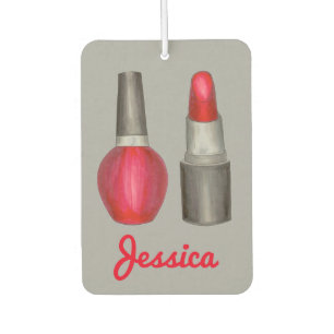 Ambientador Nail Red Lipstick Regalo de Moda Polaca Maquillaje