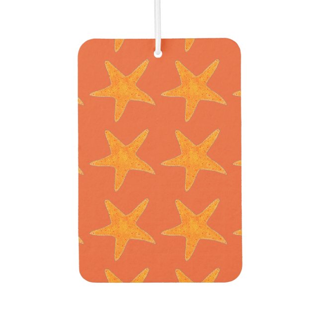 Ambientador Naranja Star Fish Starfish Ocean Beach Marine Life (Anverso)