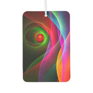 Ambientador Naranja Verde Rojo Patrón de arte abstracto modern