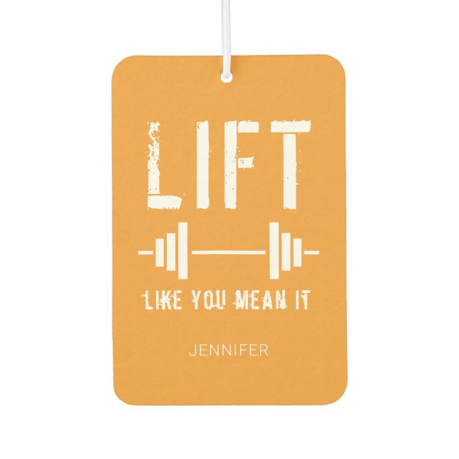 Ambientador Naranja White Fitness Cita Levantar Como Quieres D (Anverso)