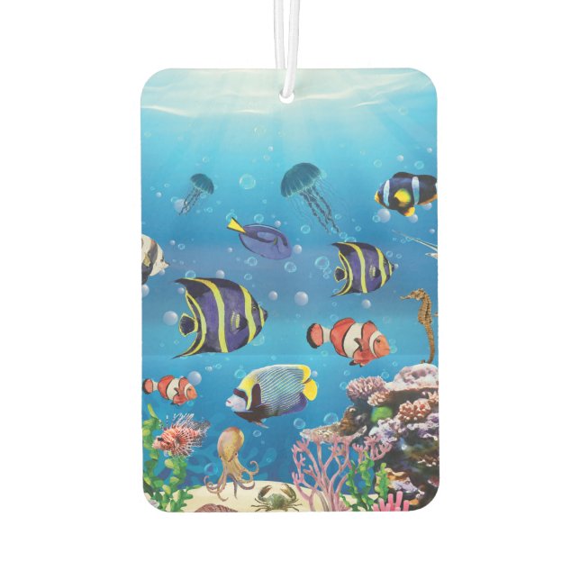 Ambientador Natación de peces tropicales (Reverso)